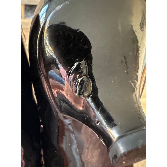 Vintage Y2K Womens Prada Stiletto Patent Leather Loafer Kitten Heels size 36.5 - Picture 6 of 6